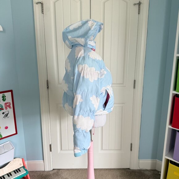 Kawaii Cloud Pastel Blue Puffer Coat - Picture 9 of 13